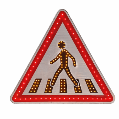 Panneau lumineux A13b passage piéton