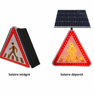 Panneau renforcés leds A13b Passage piéton