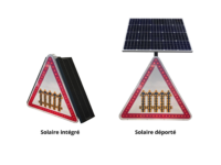 Panneau renforcé leds A7 Passage à niveau