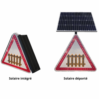 Panneau renforcé leds A7 Passage à niveau