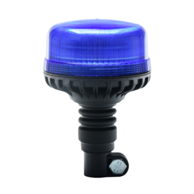 Gyrophare bleu sur hampe flexible
