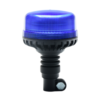 Gyrophare bleu sur hampe flexible