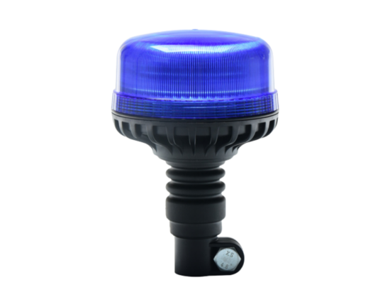 Gyrophare bleu sur hampe flexible