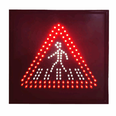 Panneau dynamique A13b Passage piéton