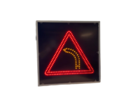 Panneau lumineux dynamique A1b Virage à gauche