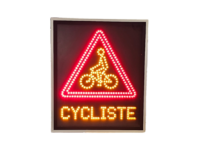 Panneau dynamique A21 Cycliste