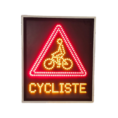 Panneau dynamique A21 Cycliste