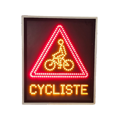 Panneau dynamique A21 Cycliste