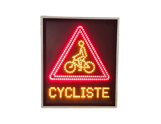 Panneau dynamique A21 Cycliste