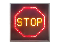 Panneau dynamique symbole Stop AB4