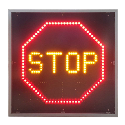Panneau dynamique symbole Stop AB4