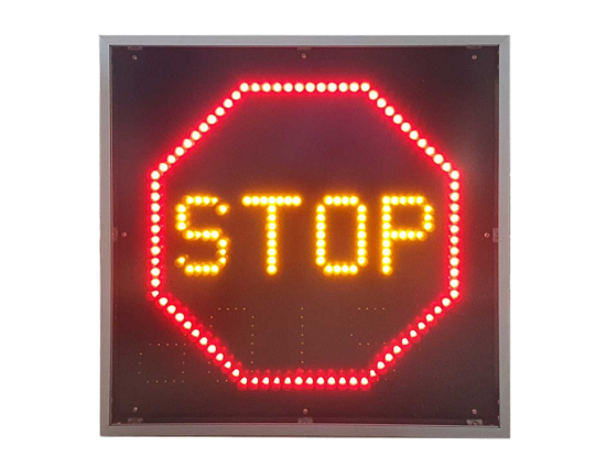Panneau dynamique symbole Stop AB4