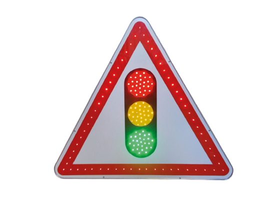 Panneau lumineux Feu tricolore A17