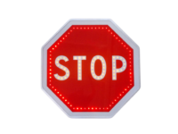 Panneau renforcé leds STOP AB4