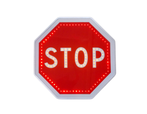 Panneau renforcé leds STOP AB4