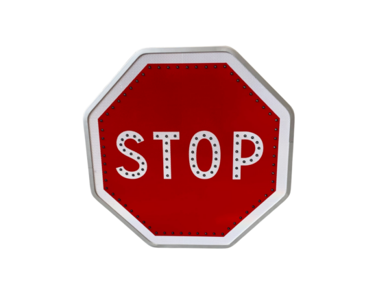 Panneau lumineux STOP AB4
