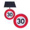 Panneau lumineux Vitesse 30kmh B14 Panneau photovoltaïque