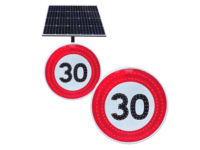Panneau lumineux Vitesse 30kmh B14 Panneau photovoltaïque