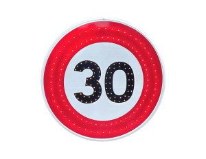 Panneau lumineux Limitation de vitesse 30kmh B14