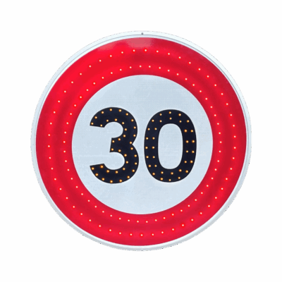 Panneau lumineux Limitation de vitesse 30kmh B14
