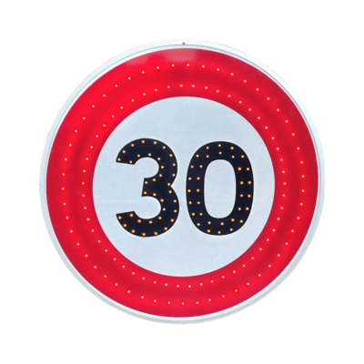 Panneau lumineux Limitation de vitesse 30kmh B14
