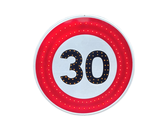 Panneau lumineux Limitation de vitesse 30kmh B14