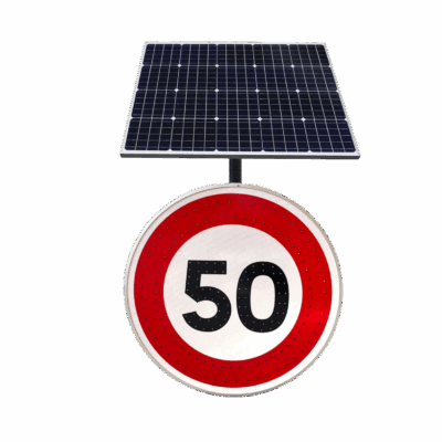 Panneau lumineux Vitesse 50kmh B14