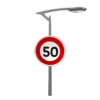 Panneau lumineux Vitesse 50kmh B14