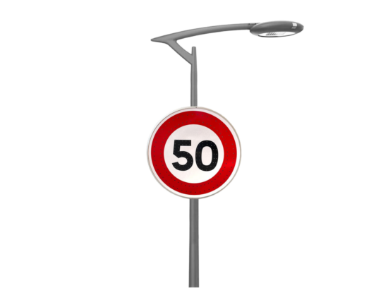 Panneau lumineux Vitesse 50kmh B14