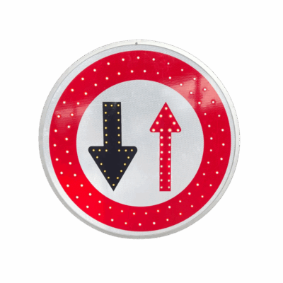 Panneau lumineux Céder le passage B15