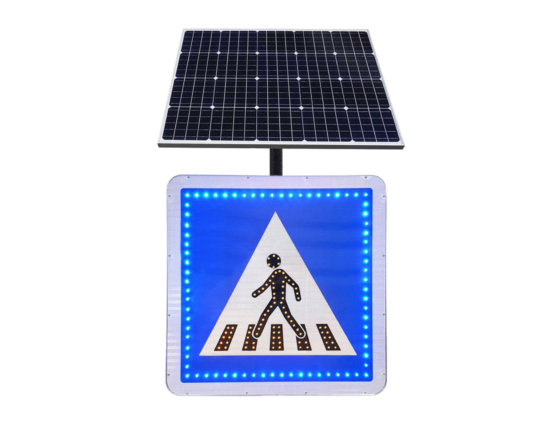 Panneau à leds Passage piéton C20a alimentation solaire