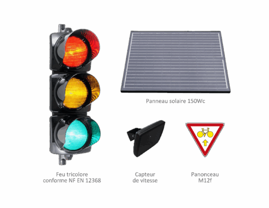 Feu récompense tricolore solaire – Image 2