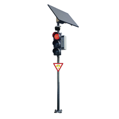 feu intelligent tricolore alimentation solaire